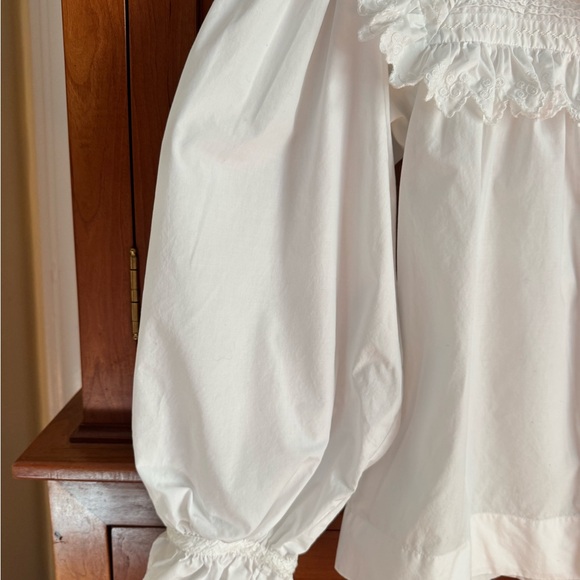 Doen White Ruffled Blouse - Picture 5 of 8